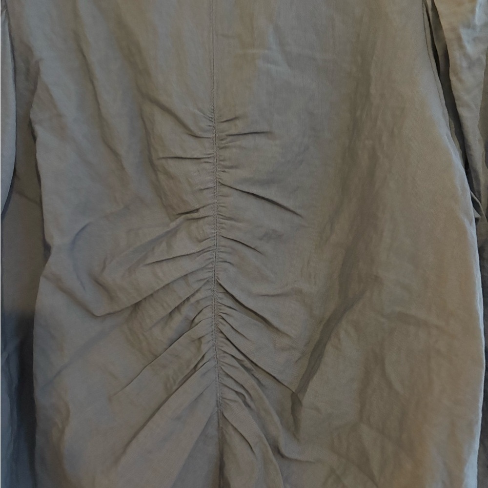 Worthington Ruched Blue Blouse - Picture 3 of 4